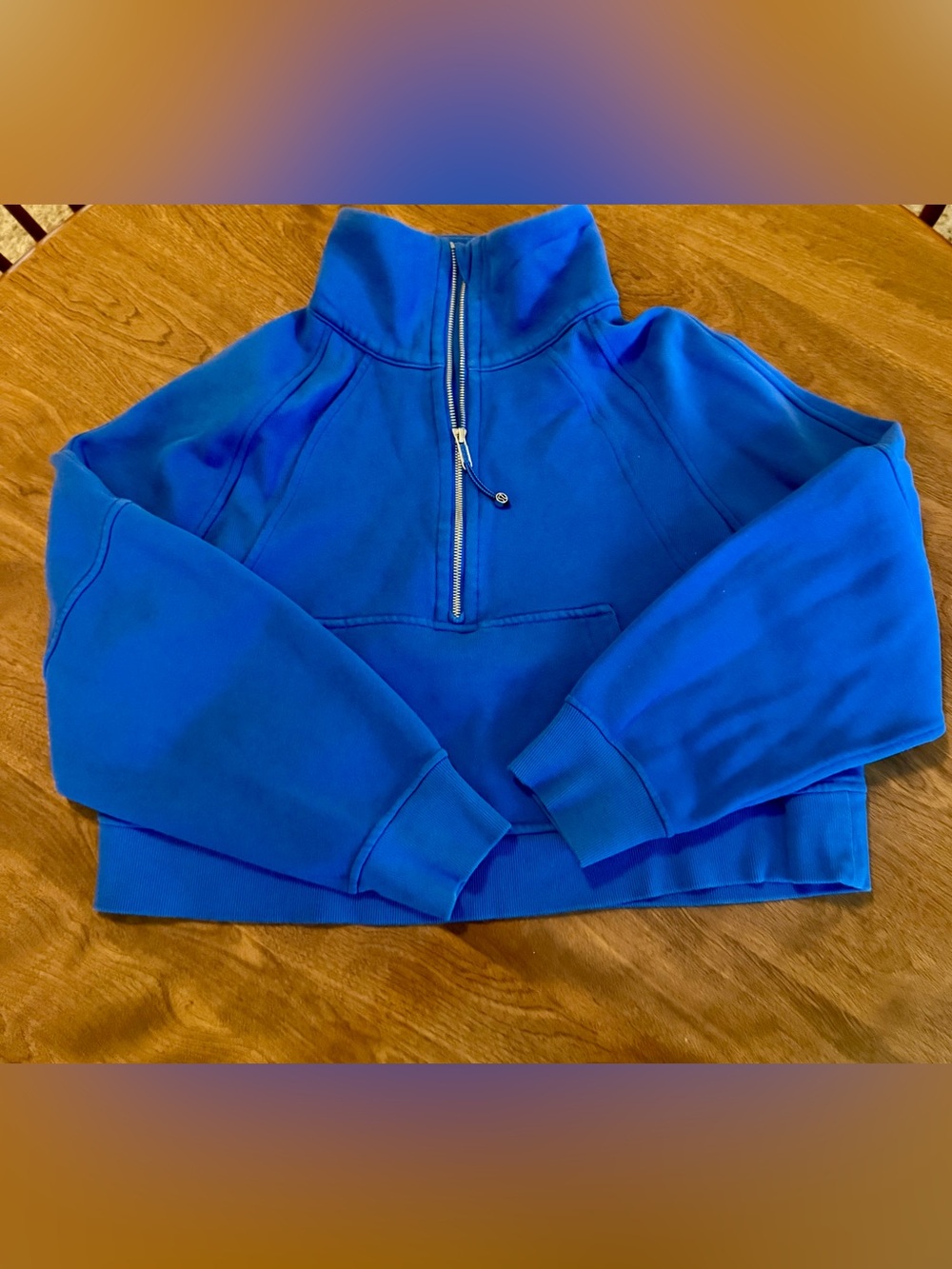 Lululemon Scuba Oversized Funnel-Neck Half Zip Cropped Size M/L